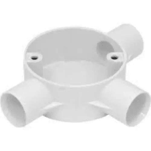 3-way Round box 20mm PVC