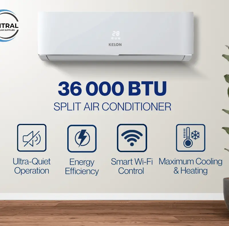 Kelon Inverter AC 36000BTU WIFI R410 EER>3.21